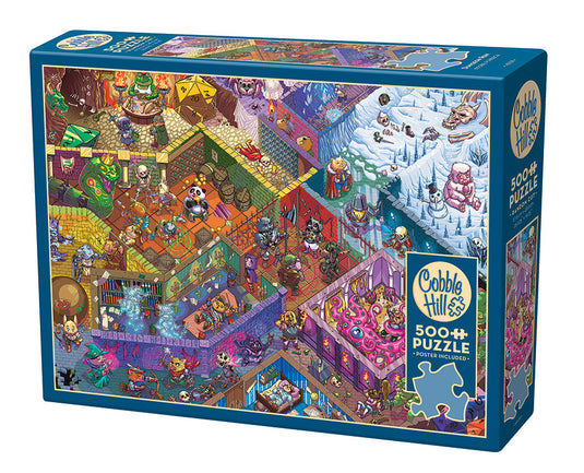Dungeon Run 500 Piece Jigsaw Puzzle by Cobble Hill - 1