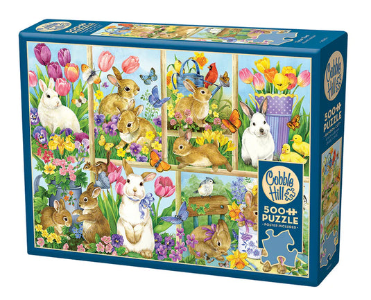 Tulip Time 500 Piece Jigsaw Puzzle by Cobble Hill - 1