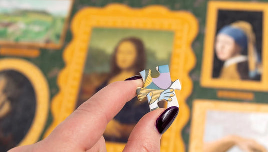 Famous Works of Art - 400 Piece Panoramic Jigsaw Puzzle by Pippi Post