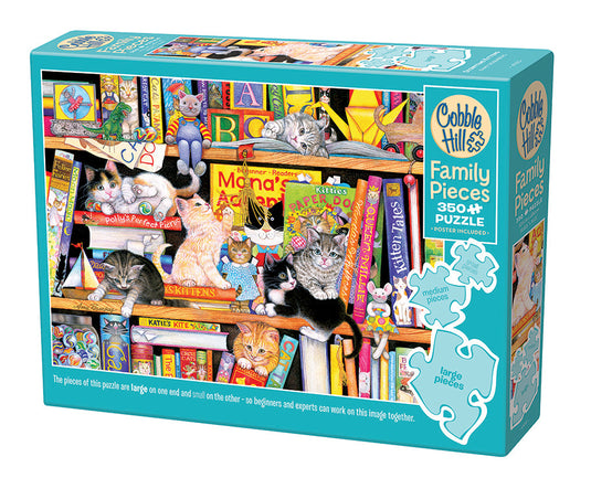 Storytime Kittens 350 (Family) Piece Jigsaw Puzzle by Cobble Hill - 1