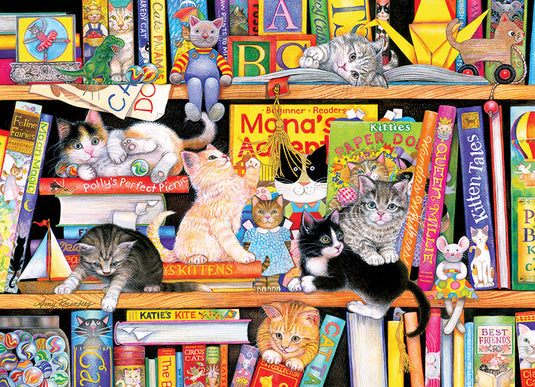 Storytime Kittens 350 (Family) Piece Jigsaw Puzzle by Cobble Hill - 2