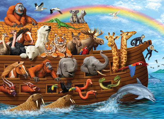 Voyage of the Ark 350 (Family) Piece Jigsaw Puzzle by Cobble Hill - 2