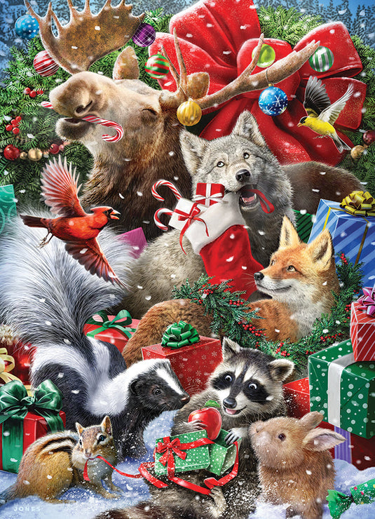 Festive Friends 350 (Family) Piece Jigsaw Puzzle by Cobble Hill - 2