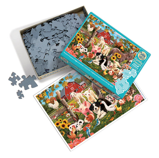 Family Farm 350 (Family) Piece Jigsaw Puzzle by Cobble Hill - 2
