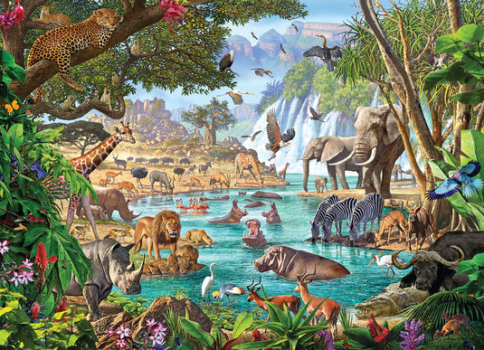 River of Life (Family) 350 Piece Jigsaw Puzzle by Cobble Hill - 2