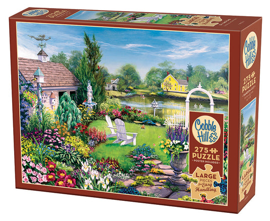 By the Pond 275 (Easy Handling) Piece Jigsaw Puzzle by Cobble Hill - 1