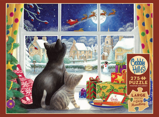 Waiting for St. Nick 275 (Easy Handling) Piece Jigsaw Puzzle by Cobble Hill - 4