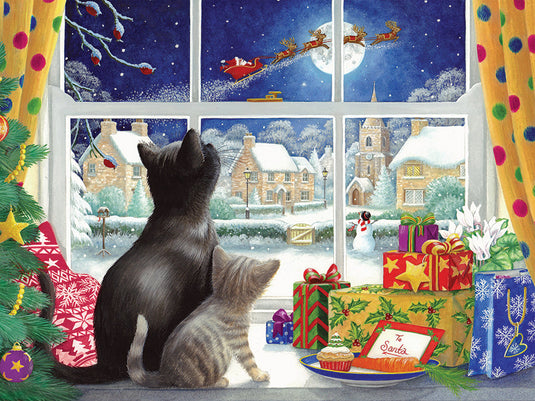 Waiting for St. Nick 275 (Easy Handling) Piece Jigsaw Puzzle by Cobble Hill - 2
