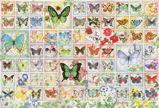 Butterflies and Blossoms 2000 Piece Jigsaw Puzzle by Cobble Hill - 2