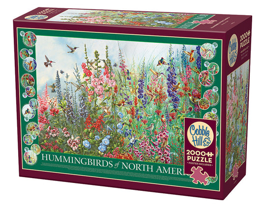 Hummingbirds of North America 2000 Piece Jigsaw Puzzle by Cobble Hill - 1