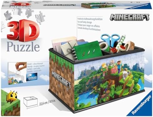 Minecraft Storage Box 216 Piece 3D Puzzle by Ravensburger - 1