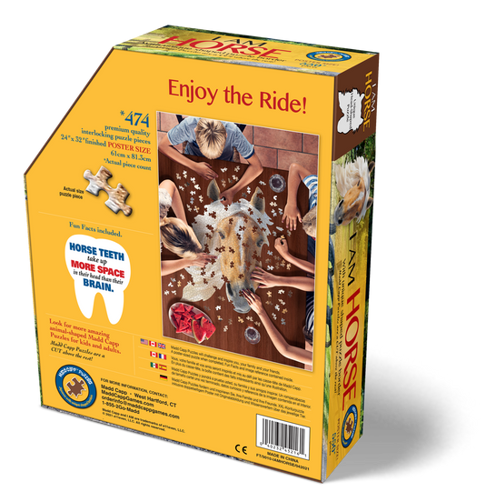 I Am Horse 550 Piece Puzzle by Madd Capp Box Back