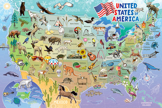 Map of Canada 35 Piece Floor Jigsaw Puzzle by Cobble Hill - 2