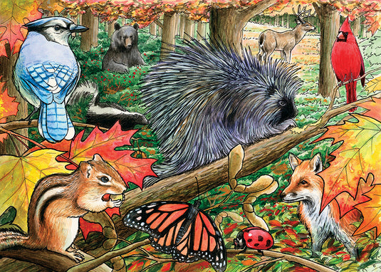 Eastern Woodlands 35 Piece Tray Jigsaw Puzzle by Cobble Hill - 1