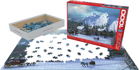 Rocky Mountain Christmas 1000 Piece Jigsaw Puzzle by Eurographics - 2
