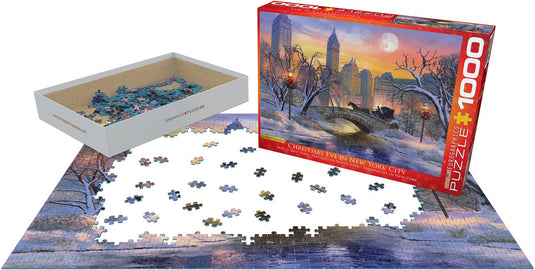 Christmas Eve in New York City 1000 Piece Jigsaw Puzzle by Eurographics - 2