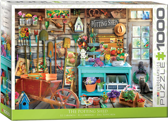 The Potting Shed 1000 Piece Jigsaw Puzzle by Eurographics - 1