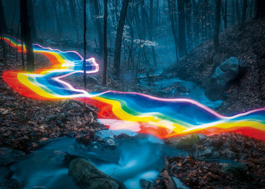Magic Forests: Rainbow Road 1000 Piece Jigsaw Puzzle by Heye - 2