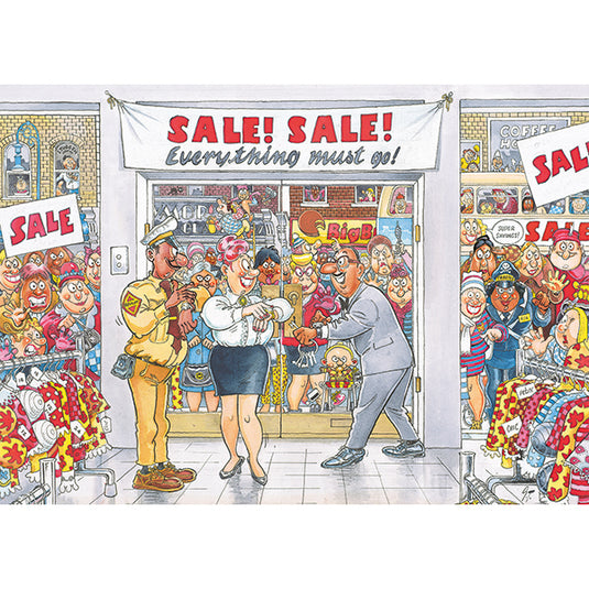 Mystery Retro #7: Everything Must Go 1000 Piece Jigsaw Puzzle by Jumbo - 2