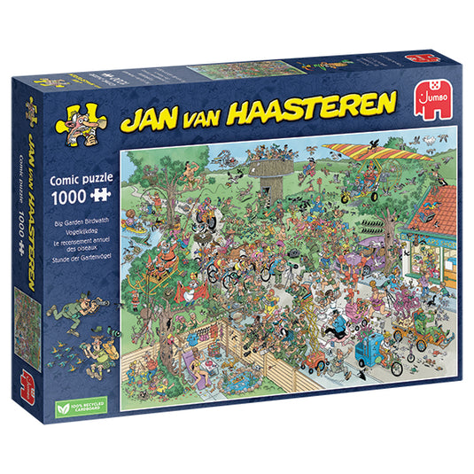 Big Garden Birdwatch 1000 Piece Jigsaw Puzzle by Jumbo - 1