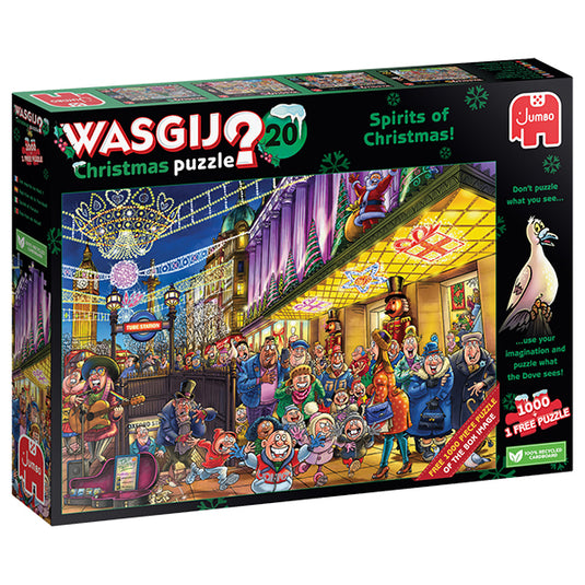 Wasgij Christmas #20: Spirit of Christmas! 1000 Piece Jigsaw Puzzle by Jumbo - 1