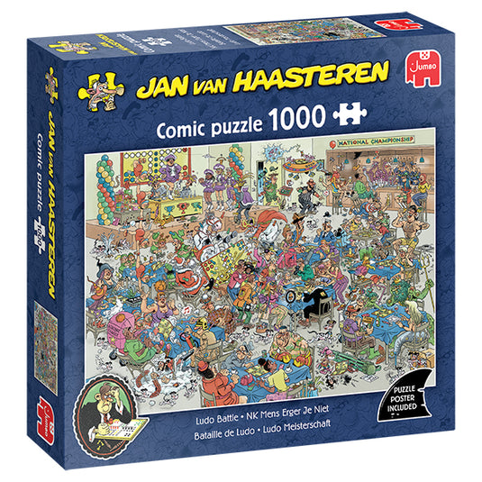 Ludo Battle 1000 Piece Jigsaw Puzzle by Jumbo - 1
