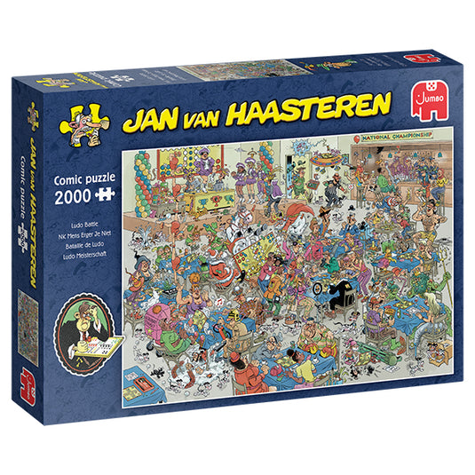 Ludo Battle 2000 Piece Jigsaw Puzzle by Jumbo - 1