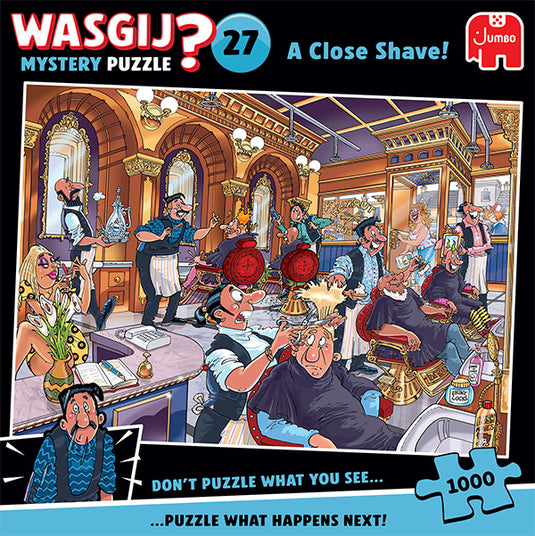 Wasgij Mystery #27 A Close Shave 1000 Piece Jigsaw Puzzle by Jumbo