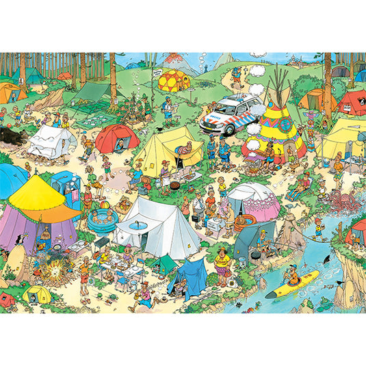Camping in the Forest 1000 Piece Jigsaw Puzzle by Jumbo