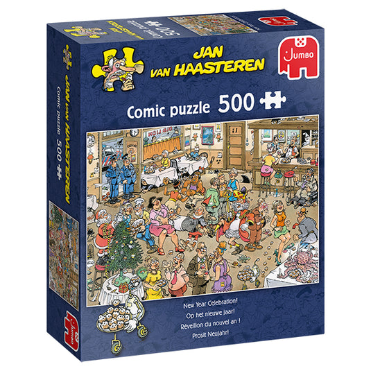 New Year Celebration! 500 Piece Jigsaw Puzzle by Jumbo - 1