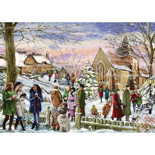 Festive Village 1000 Piece Jigsaw Puzzle by Falcon