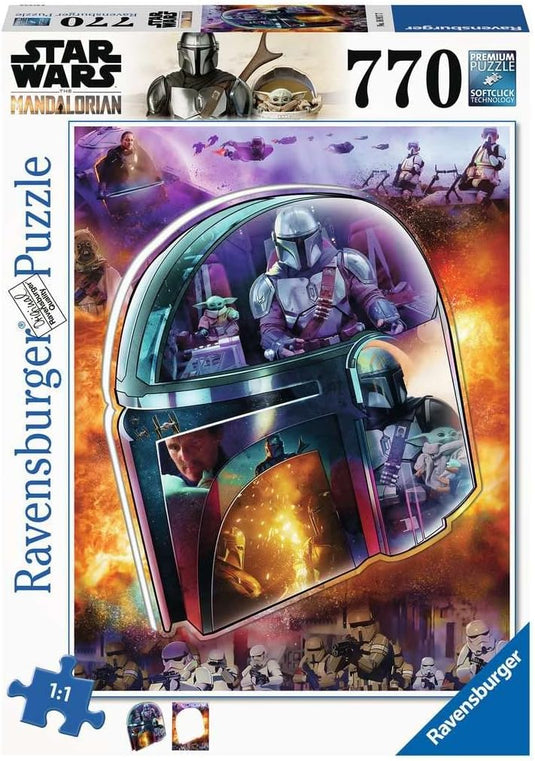 The Mandalorian Helmet Large Format 770 Piece Jigsaw Puzzle by Ravensburger