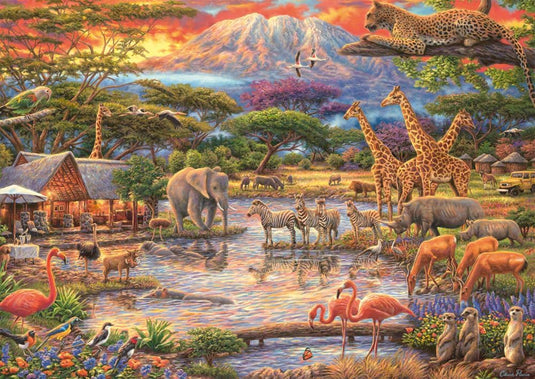 Kilimanjaro Paradise 500 Piece Jigsaw Puzzle by Schmidt Puzzle - 1