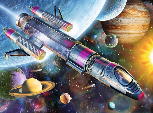 Space Mission 100 Piece XXL Jigsaw Puzzle by Ravensburger - 1