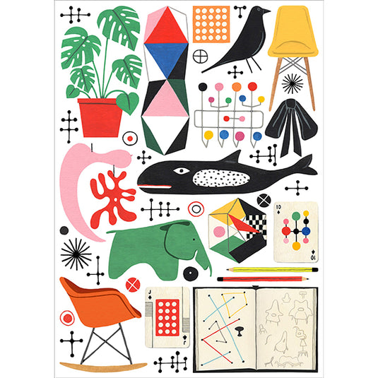 Classic Eames 1000 Piece Jigsaw Puzzle by Happily - 2