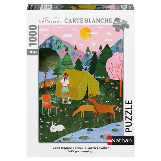 Let's Go Camping 1000 Piece Jigsaw Puzzle by Nathan - 1