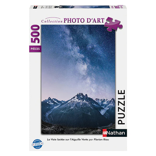 Voie Lactee sur l'Aiguille Verte 500 Piece Jigsaw Puzzle by Nathan
