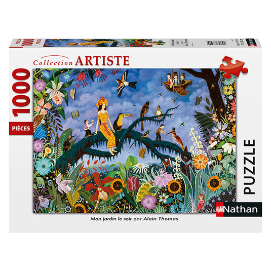 My Garden in the Evening 1000 Piece Jigsaw Puzzle by Nathan - 1