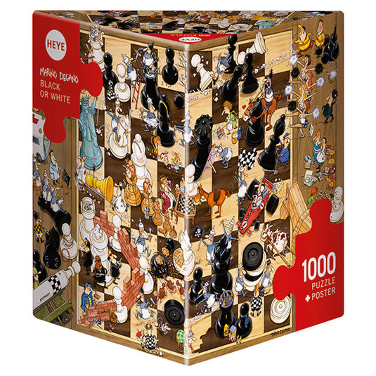 Black or White 1000 Piece Jigsaw Puzzle by Heye - 1