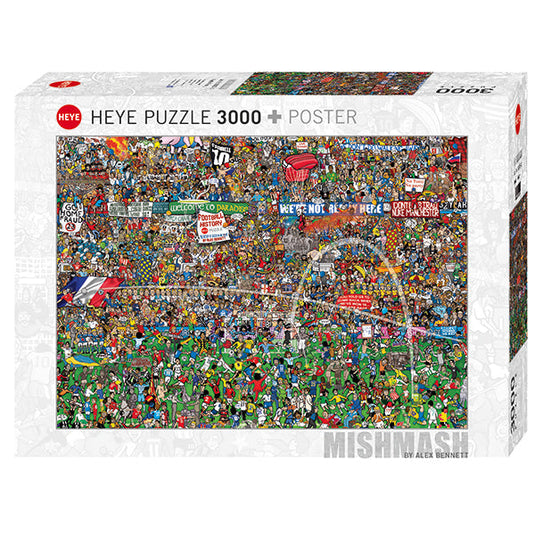 Football History: Mishmash (Special Edition) 3000 Piece Jigsaw Puzzle by Heye - 1