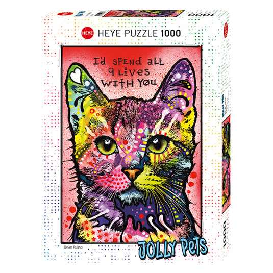 Jolly Pets: 9 Lives 1000 Piece Jigsaw Puzzle by Heye - 1