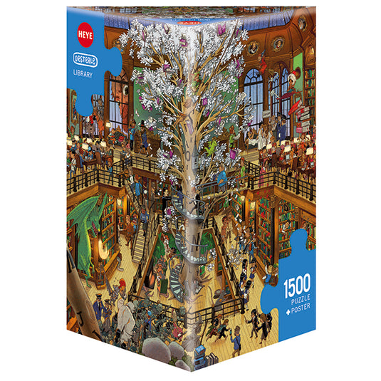 Library 1500 Piece Jigsaw Puzzle by Heye - 1