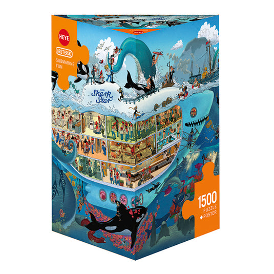 Submarine Fun 1500 Piece Jigsaw Puzzle by Heye - 1