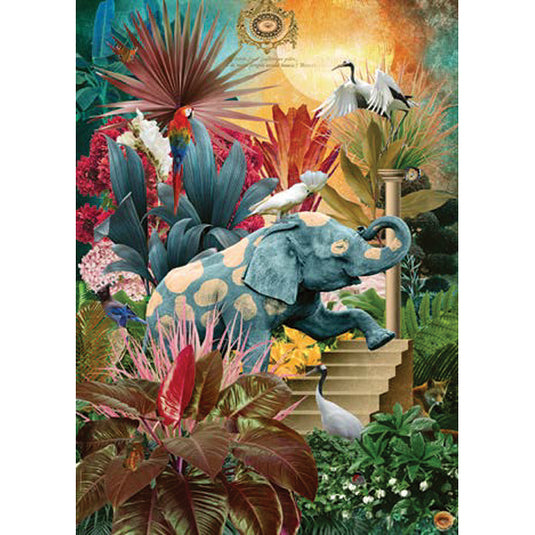 Fauna Fantasies: Elephantaisy 1000 Piece Jigsaw Puzzle by Heye - 2
