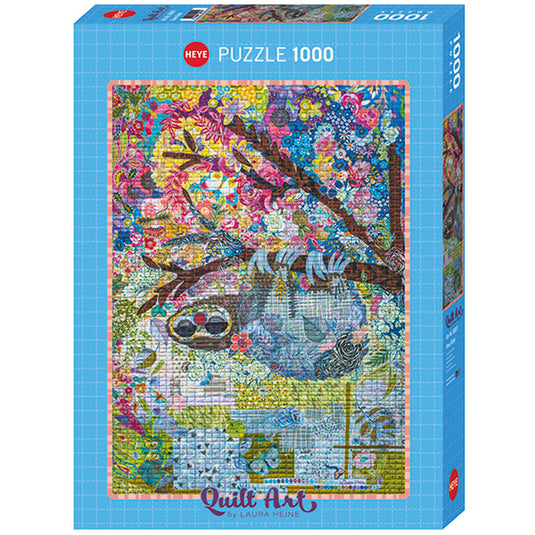 Quilt Art: Sewn Sloth 1000 Piece Jigsaw Puzzle by Heye - 1