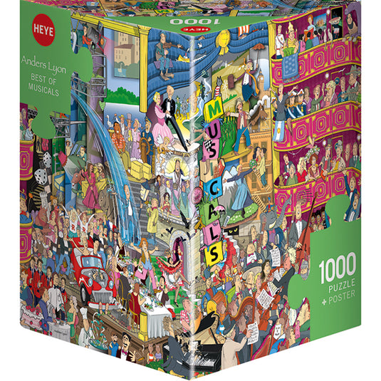 Best of Musicals 1000 Piece Jigsaw Puzzle by Heye - 1
