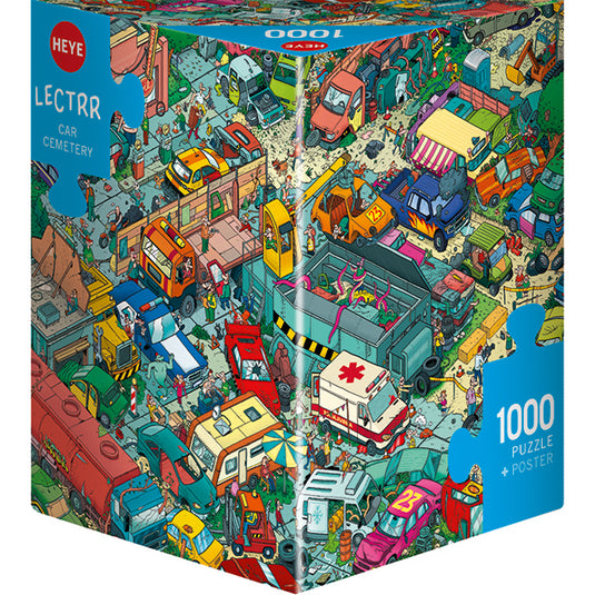 Car Cemetery 1000 Piece Jigsaw Puzzle by Heye - 1