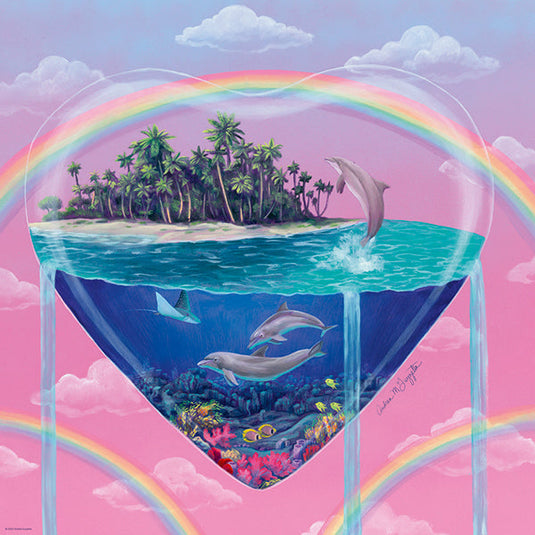 Tiny Worlds - The Dolphins 1000 Piece Jigsaw Puzzle by Heye