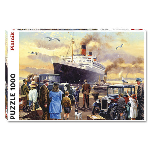 R.M.S Queen Mary 1000 Piece Jigsaw Puzzle by Piatnik - 1