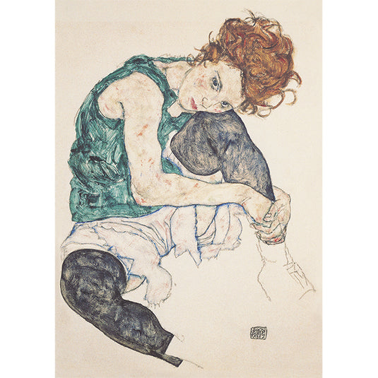 Sitting Woman 1000 Piece Jigsaw Puzzle by Piatnik - 2
